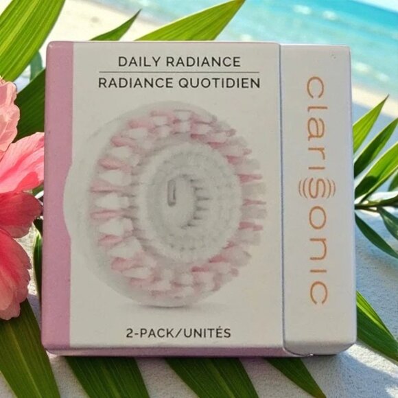 Clarisonic Daily Radiance Facial Cleansing Brush Head (Set of 2) New in Box! - Picture 3 of 7